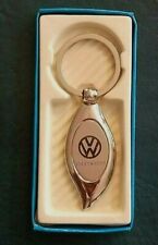 New Genuine Volkswagen / VW Chrome Metal Eye Drop Shape Key Chain - Great Gift picture