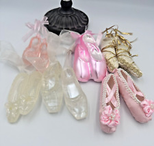 Lot of 6 Vintage Ballerina Toe Shoe Ornaments #1751 picture