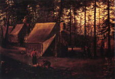 Oil Confederate-Encampment-at-Seven-Pines-Fair-Oaks-Virginia-William-Aiken-Walke picture