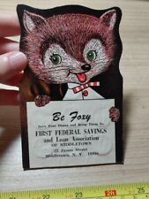 Vtg 1956 First Federal Savings And Loan Middletown NY Fox Advertising Dime Book picture