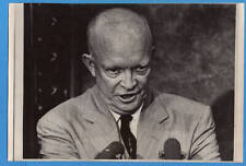1958 President Eisenhower on School Integration Original News Telephoto picture