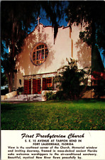Postcard First Presbyterian Church Tarpon Bend Fort Lauderdale Florida [ck] picture
