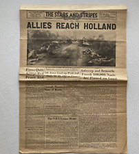 WW2 The Stars And Stripes 9-5-44 ALLIES REACH HOLLAND picture