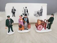 Dept 56 Holiday Travelers Set of 3 Heritage Village Collection Luggage Train picture
