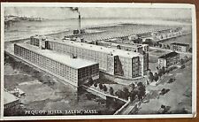 Salem, Mass. 1910, Pequot Mills Postcard - Sheets & Pillow Cases Airial View picture