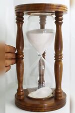 60 Minutes Sand Timer Hourglass Wooden, 60 Mints Duration Timer Best for Gift picture
