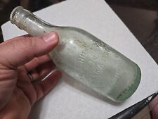 Frank A. Lynch Vintage Slug Plate Aqua Soda Bottle Circleville, OH Ohio picture