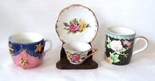Miniature Teacups Vintage Lot of 3 Germany, Japan Enesco picture