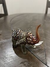 Vintage Fitz And Floyd Small Art Glass Elephant Figurine Animal picture