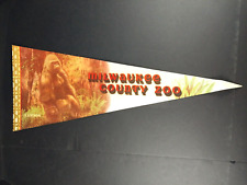 Vintage 1970s Sublime Pennants Milwaukee County Zoo Felt Pennant Flag 12