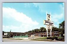 Quincy IL-Illinois, Travel Lodge Motel, Advertising, Antique Vintage Postcard picture