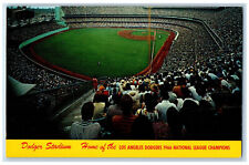 c1960's Dodger Stadium Home of Los Angeles Dodgers 1966 Champions CA Postcard picture