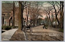 Vintage Postcard Broadway Looking North from Andre Monument Tarrytown N.Y. C8446 picture