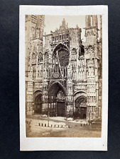 Lepetit, France, Rouen, Cathedral, Vintage CDV Albumen Print Vintage cdv Albumume picture