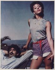 Frank Zappa publicity pose with unidentified woman vintage 8x10 color photo  picture