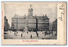 1901 View of The Palace Amsterdam Netherlands Antique Unposted Postcard picture