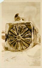 SOUTHERN PACIFIC RAILROAD ROTARY SNOW PLOW, RPPC VINTAGE POSTCARD (SV 252) picture