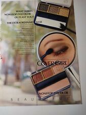 Cover Girl Nonstop Eyecolor Extraordinary Base Vintage 1990s Print Advertisement picture