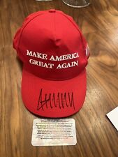 Donald Trump signed MAGA Hat autographed Cap and COA picture
