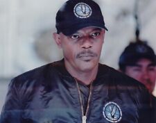 Samuel L. Jackson wears L.A.P.D. cap and jacket 2003 movie S.W.A.T 8x10 photo picture