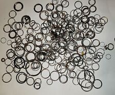 LARGE Lot of Rings Vintage Metal Key Clip Mini Circle over 100 Hooks approx 2 lb picture