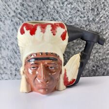 Vintage Native American Indian Chief Headdress  Ceramic Coffee Mug 3D Surface picture