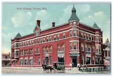 1913 Hotel Fortney Exterior Building Viroqua Wisconsin Vintage Antique Postcard picture