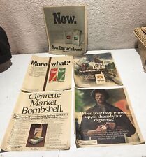 Tobacco Cigarette Newspaper Ad 1976 Marlboro, Now, More, Winston And Merit picture