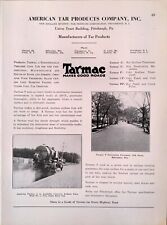 1928 American Tar Products Catalog Print Ad Coal Tar Construction Penetration picture