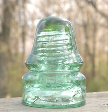 GREEN CD 133 NO EMBOSSING CANADA - TALL NARROW DOME - GLASS INSULATOR - MLOD picture