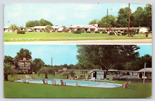 Postcard Alamo Plaza Hotel Courts High Springs Florida Posted 03/03/1966 picture