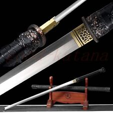 107cm Chinese Sword Full Tang Swords Spring Steel Real Sharp Blade Long Swords picture