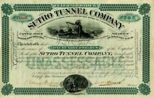 Sutro Tunnel Co. - Stock Certificate - Indians picture