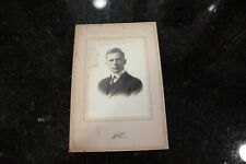 Antique Black & White Photo Cabinet Card Young Man Before Death At 19 Years picture