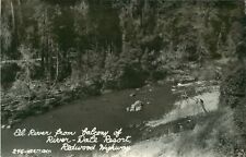 c1940 RPPC Eel River From Balcony of River-Dale Resort Redwood Hwy CA Postcard picture