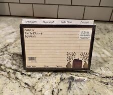 Legacy Publishing Group 50 RECIPE CARDS + 8 Tab Dividers - House with Pear Trees picture