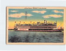 Postcard All Steel Steamer President On the Mississippi USA picture