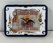 Vintage 1988 Anheuser Busch Playing Cards Budweiser Two Sealed Decks in Tin Box  picture