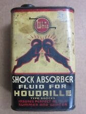 Antique Whiz Shock Absorber Fluid for Houdaille 32 oz Tin Can 1930's-1940's picture