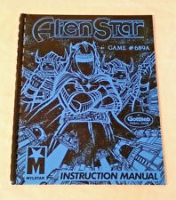 Gottlieb Alien Star Pinball Machine Original Manual & Schematics NOS  picture