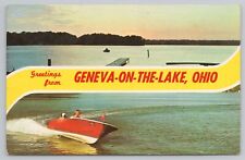 Greetings From Geneva on the Lake Ohio OH 1965 Postcard 0756 picture