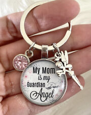 Brand New My Mom Is My Angel Guardian Inspirational Love Memory Keychain Gift picture