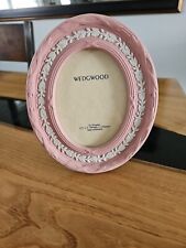 WEDGWOOD England PINK JASPERWARE Porcelain Oval PORTRAIT FRAME picture