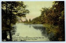 Postcard Charles River Res., West from Hemlock Grove, Newton Upper Falls MA G106 picture