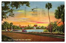 Vintage Beautiful Orlando from Lake Eola, Landscape, Palm Trees, FL Postcard picture