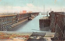 Duluth MN Minnesota Harbor Mesaba Iron Ore Railroad Docks Ships Vtg Postcard B20 picture