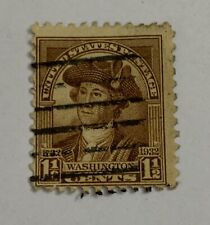 1932 US Postage Stamp - George Washington Bicentennial 1 1/2 Cent Stamp - Brown picture