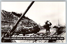 c1960s Troop Laden Duck Invasion Road South France Vintage Postcard picture