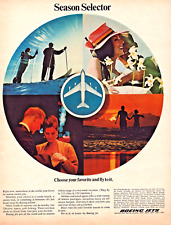 1967 Boeing Jet Season Selector Choose Your Favorite Fly To It Vintage Print Ad picture