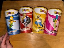 The Simpsons Movie (4) 22 oz Slurpee Plastic Cups 7-Eleven/Kwik E Mart 2007 Lot picture
